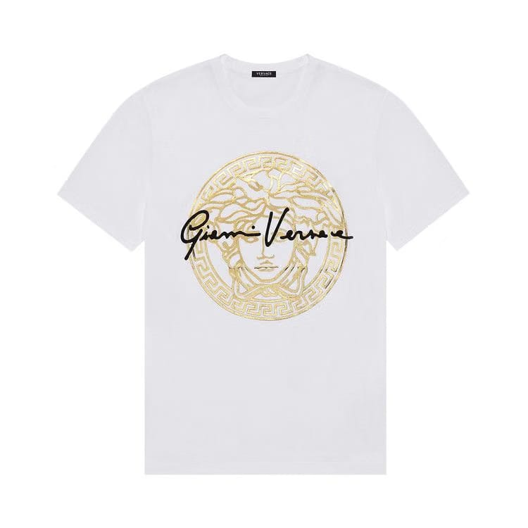 Versace GV Signature Medusa T-Shirt White/Gold/Black