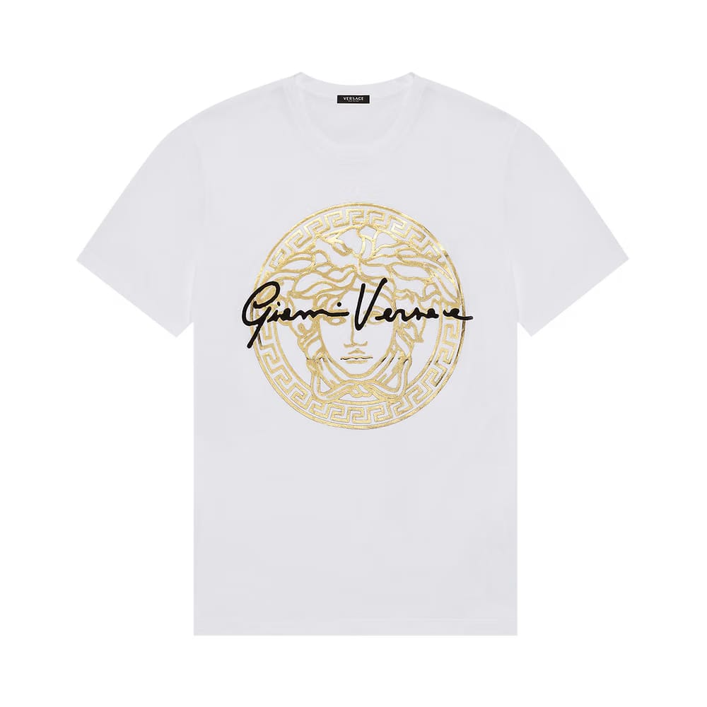 Versace GV Signature Medusa T-Shirt White/Gold/Black