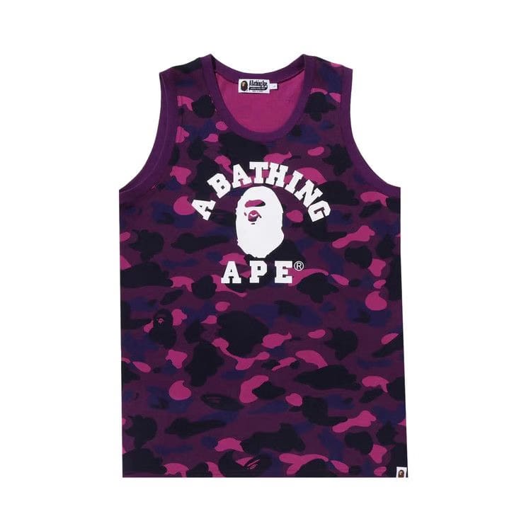 BAPE Color Camo College Tank Top Purple