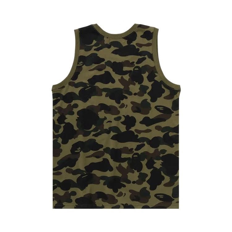 BAPE 1st Camo Bape Sta Tank Top Green