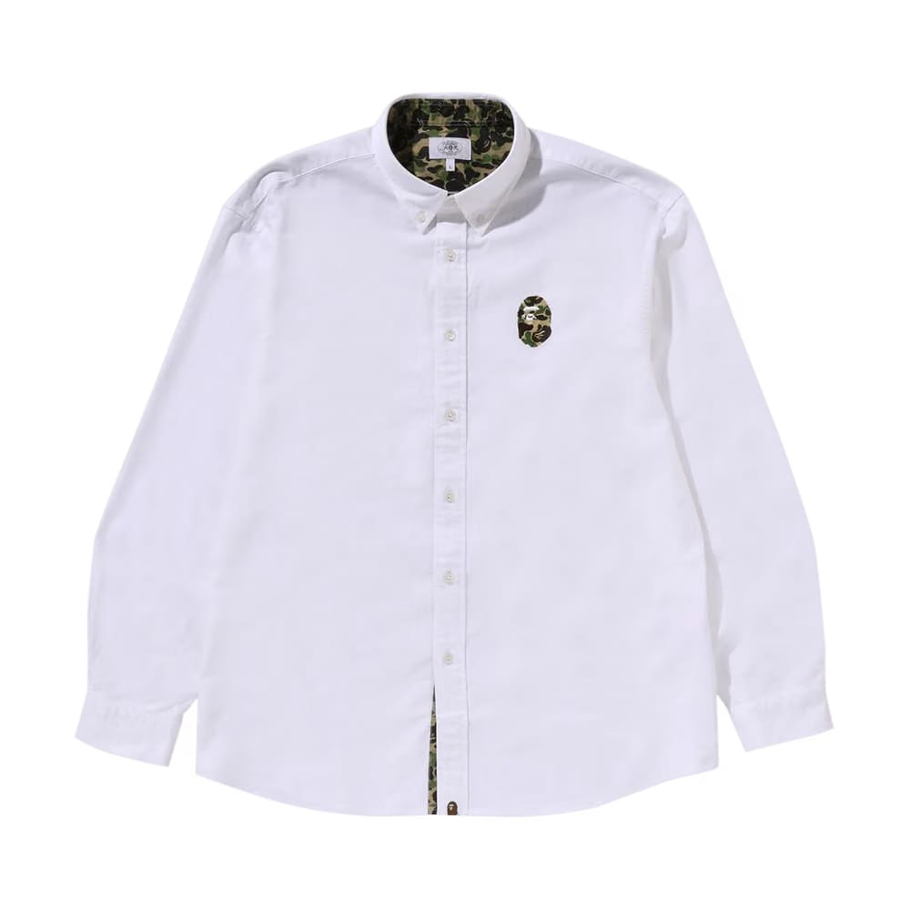 BAPE ABC Camo One Point Relaxed Fit Shirt White