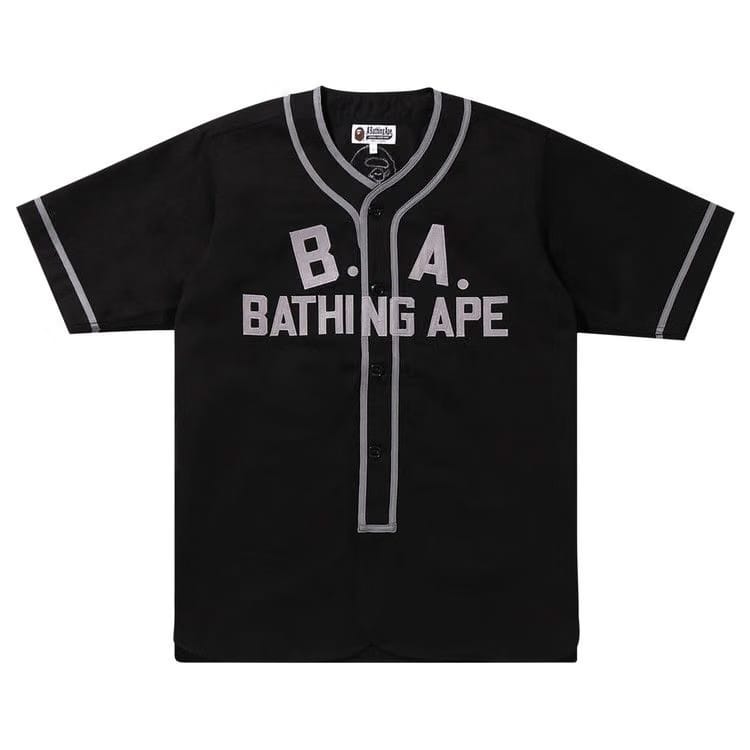 BAPE Baseball Shirt Black