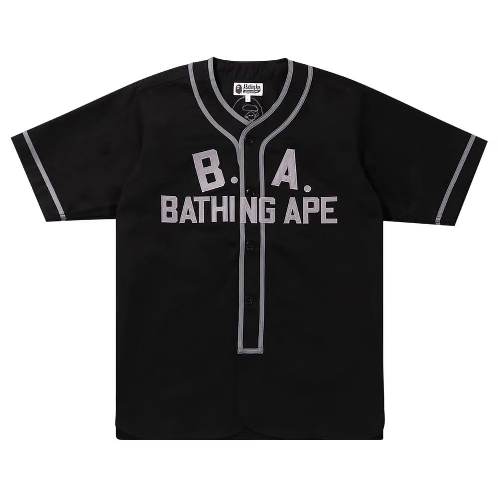 BAPE Baseball Shirt Black