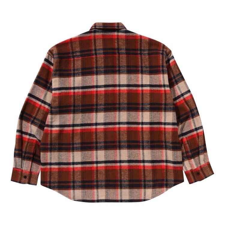 BAPE Check Flannel Shirt Red