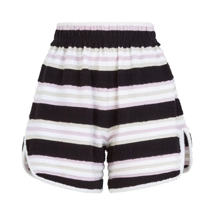 Fendi Striped Towel Stitch Shorts Black