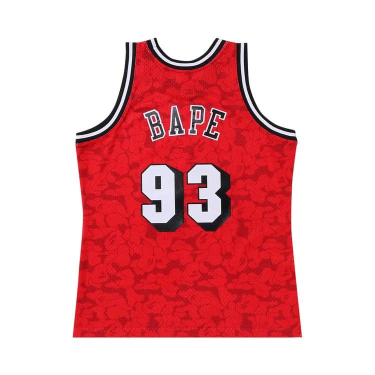 BAPE x Mitchell & Ness Miami Heat Jersey Red