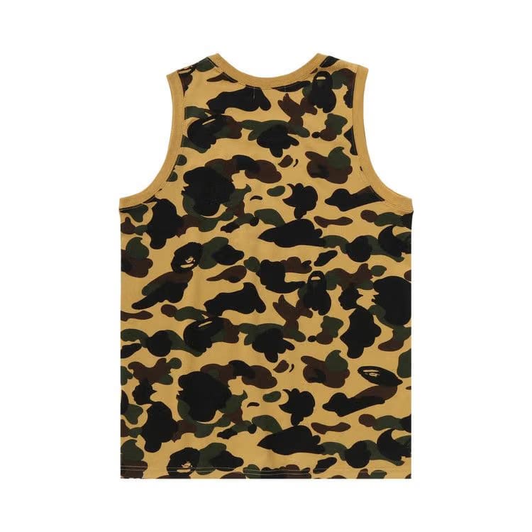 BAPE 1st Camo Bape Sta Tank Top Yellow