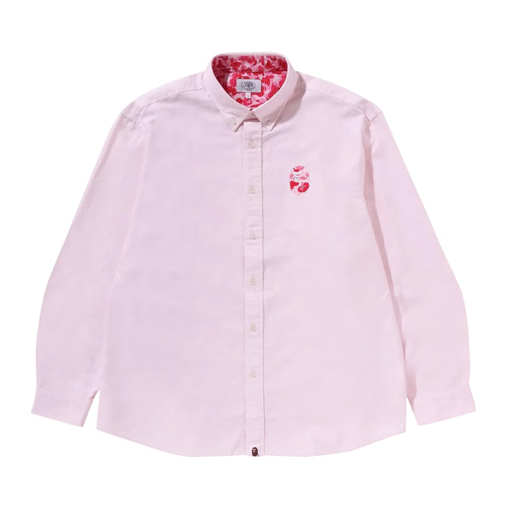 BAPE ABC Camo One Point Relaxed Fit Shirt Pink