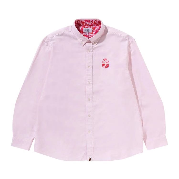 BAPE ABC Camo One Point Relaxed Fit Shirt Pink