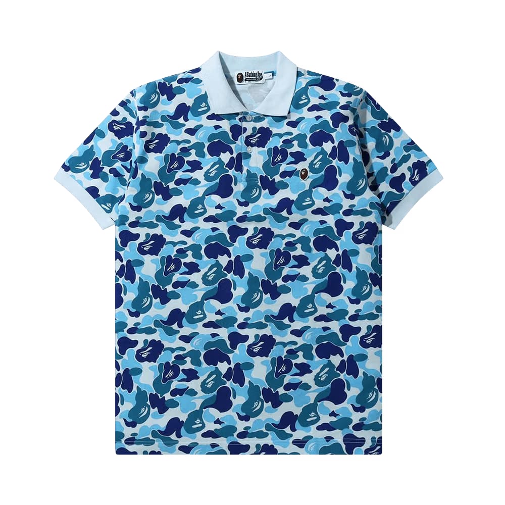 BAPE ABC Camo One Point Polo Blue