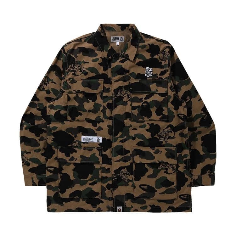BAPE Ursus Military Shirt Olive