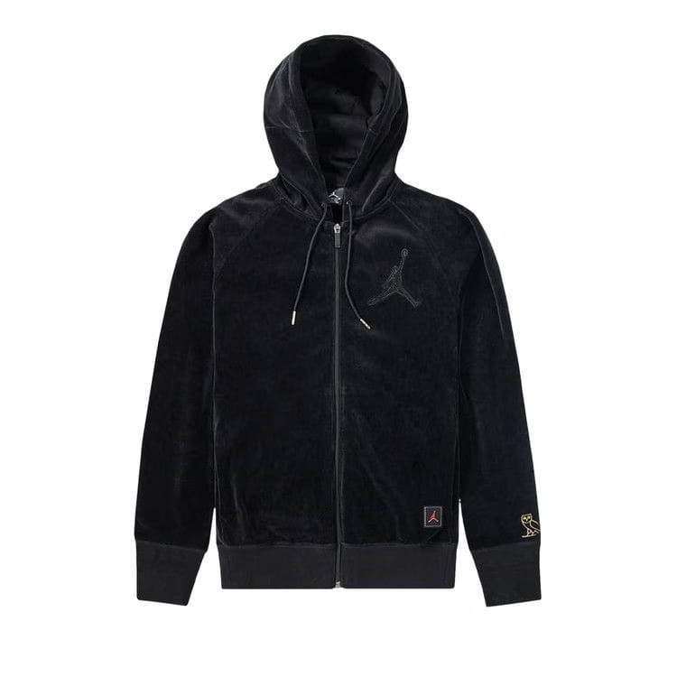 Air Jordan x OVO Velour Hoodie Black/Metallic Gold