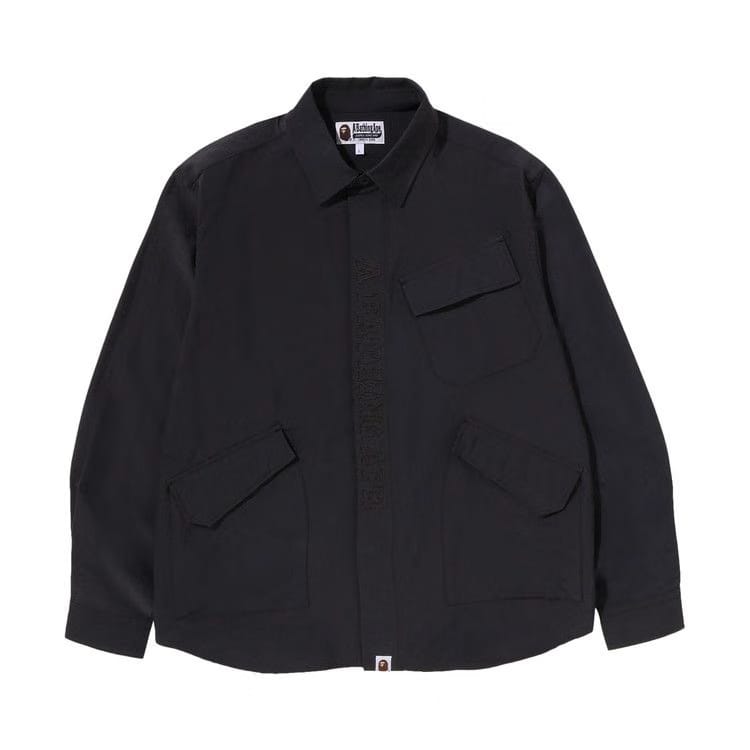 BAPE Relaxed Fit Army Shirt Charcoal