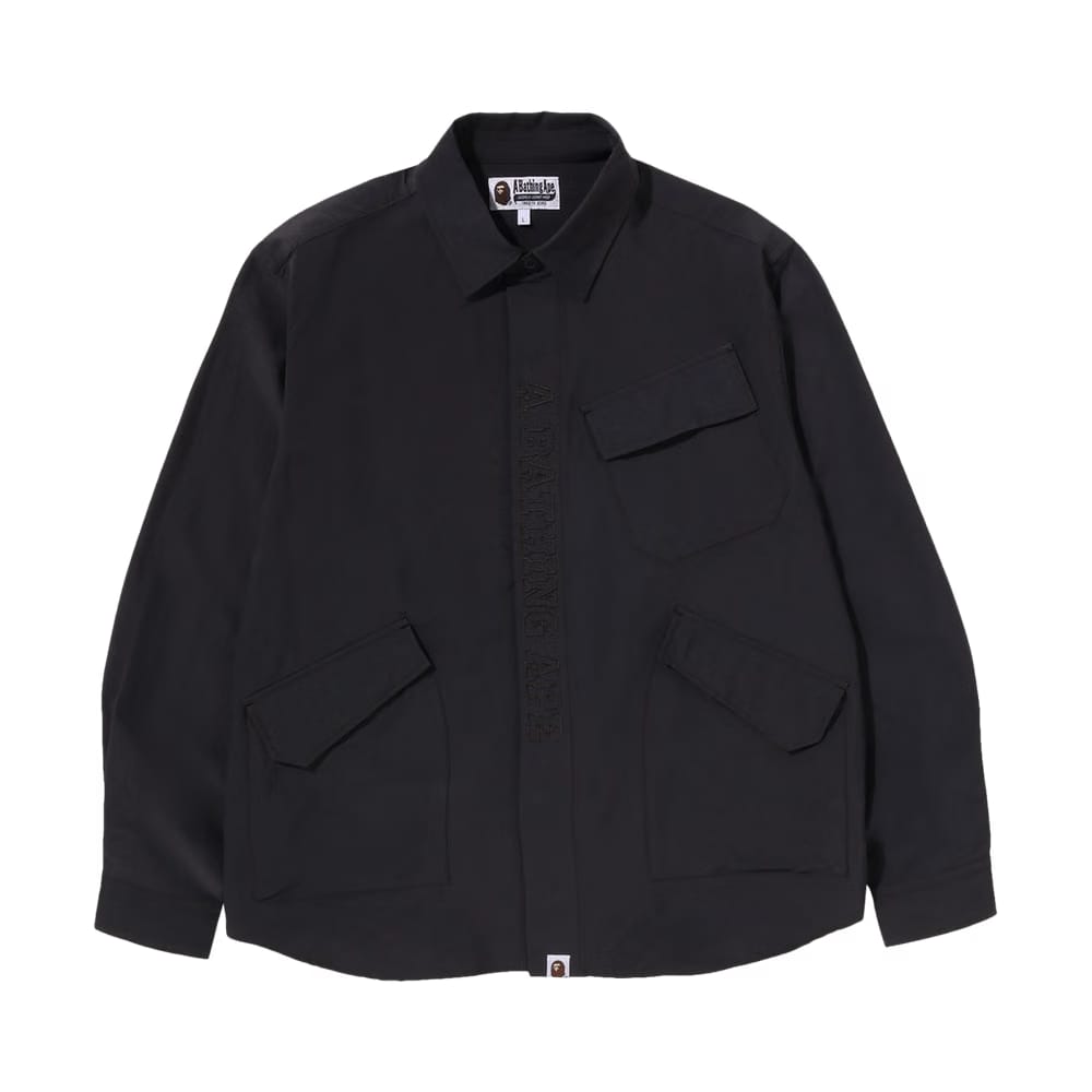 BAPE Relaxed Fit Army Shirt Charcoal