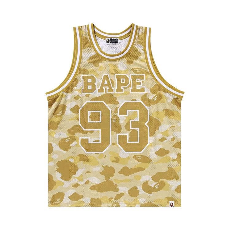 BAPE Color Camo Basketball Tank Top Yellow