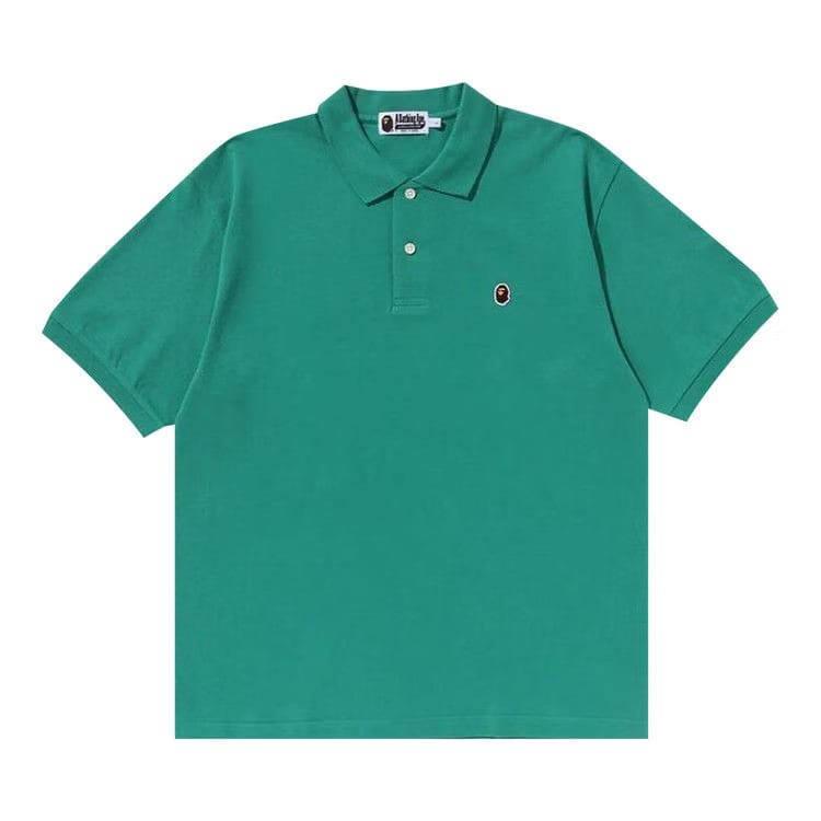 BAPE One Point Relaxed Fit Polo Shirt Green