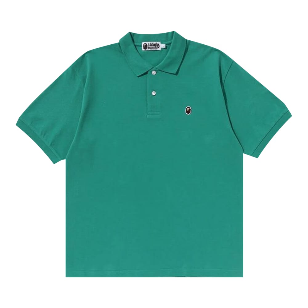 BAPE One Point Relaxed Fit Polo Shirt Green