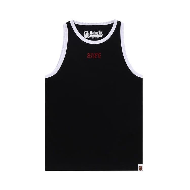 BAPE Crystal Stone Tank Top Black