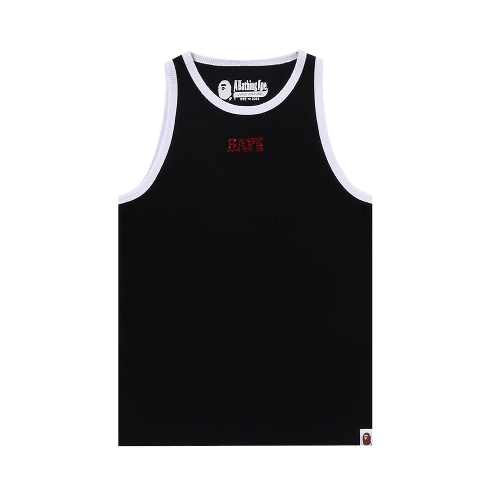 BAPE Crystal Stone Tank Top Black