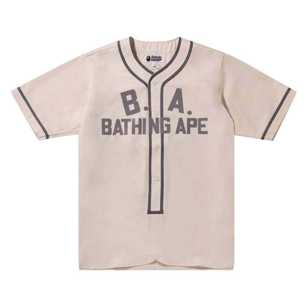 BAPE Baseball Shirt White/Ivory