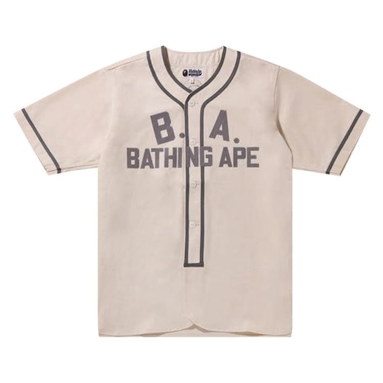 BAPE Baseball Shirt White/Ivory