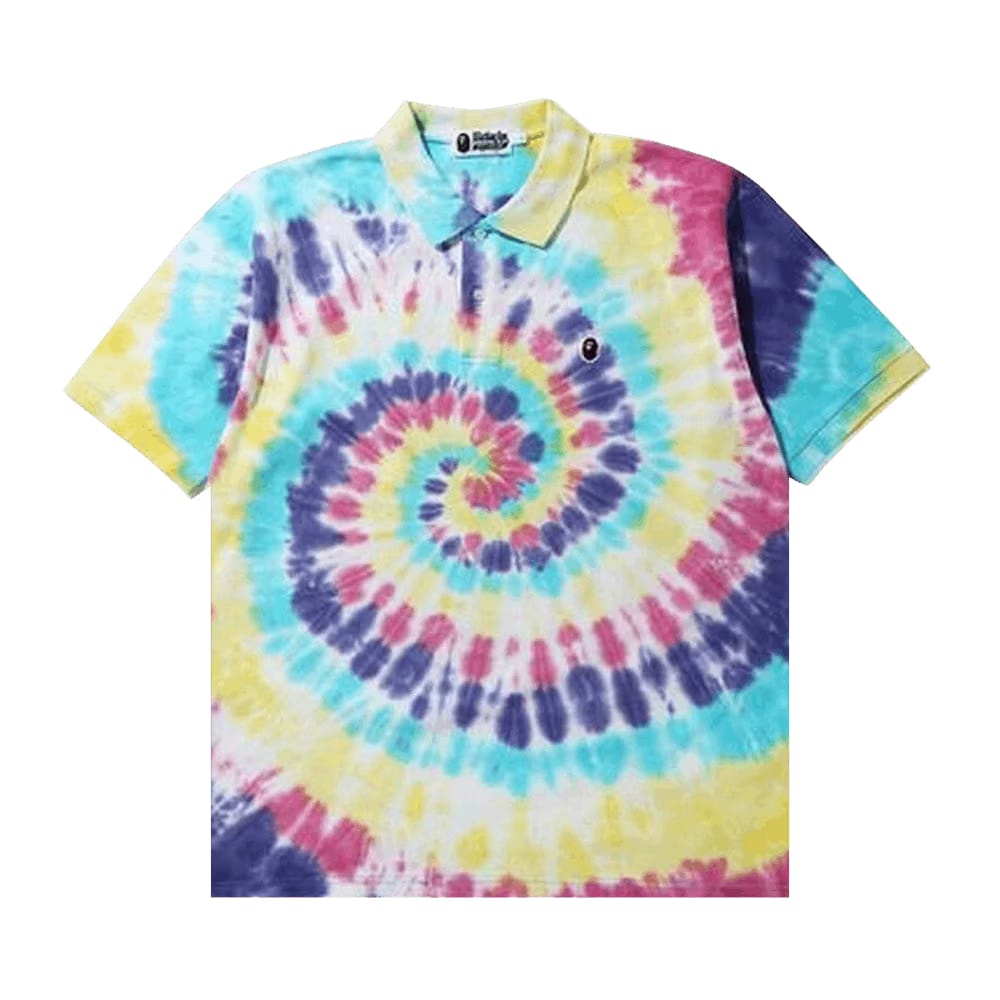 BAPE Relaxed Tie Dye Polo Multicolor