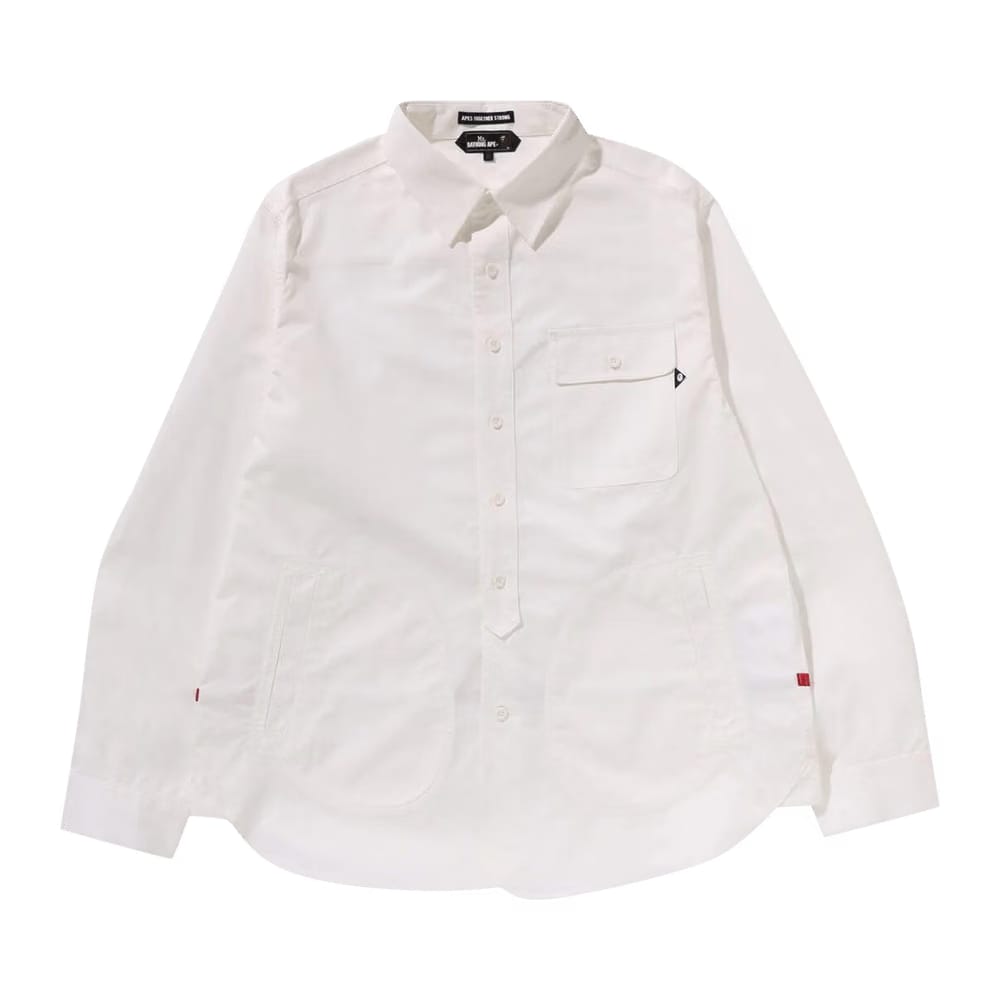 BAPE Long-Sleeve Shirt White