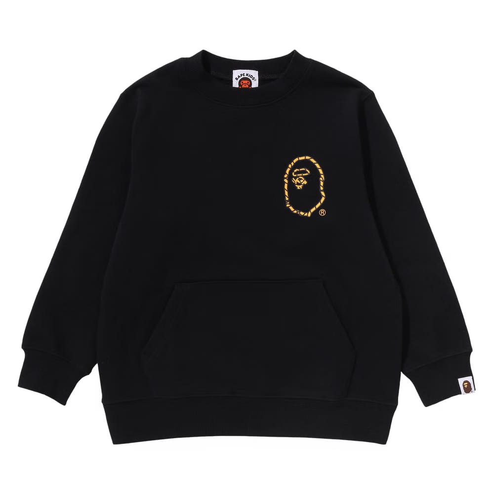 BAPE Kids Ape Rope Crewneck Sweatshirt Black