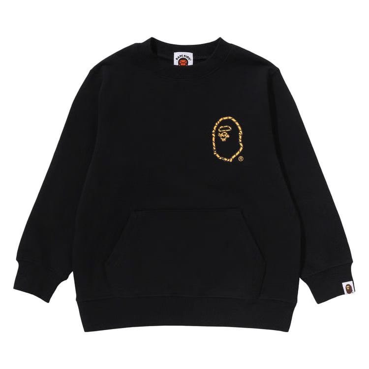 BAPE Kids Ape Rope Crewneck Sweatshirt Black