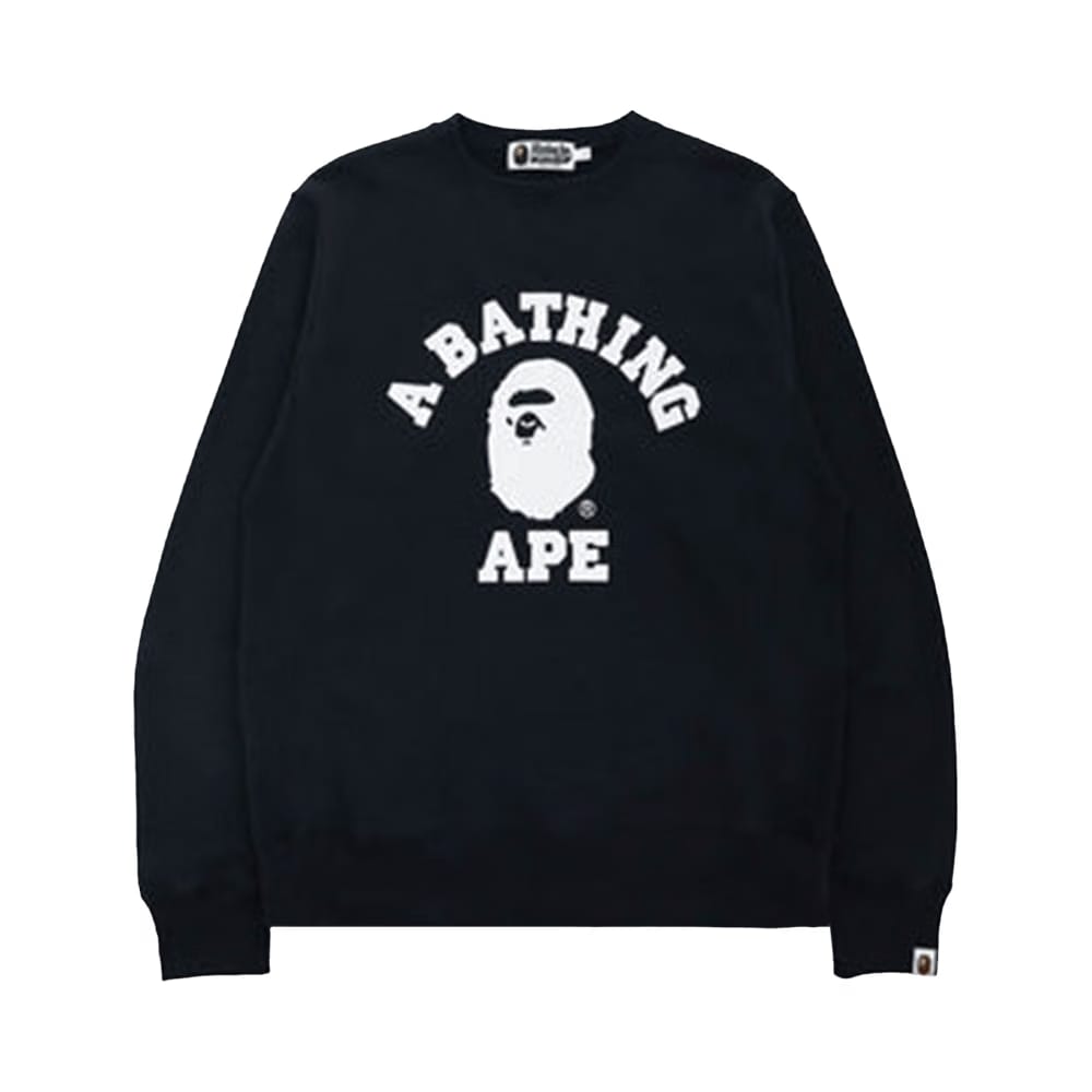 BAPE College Crewneck Black