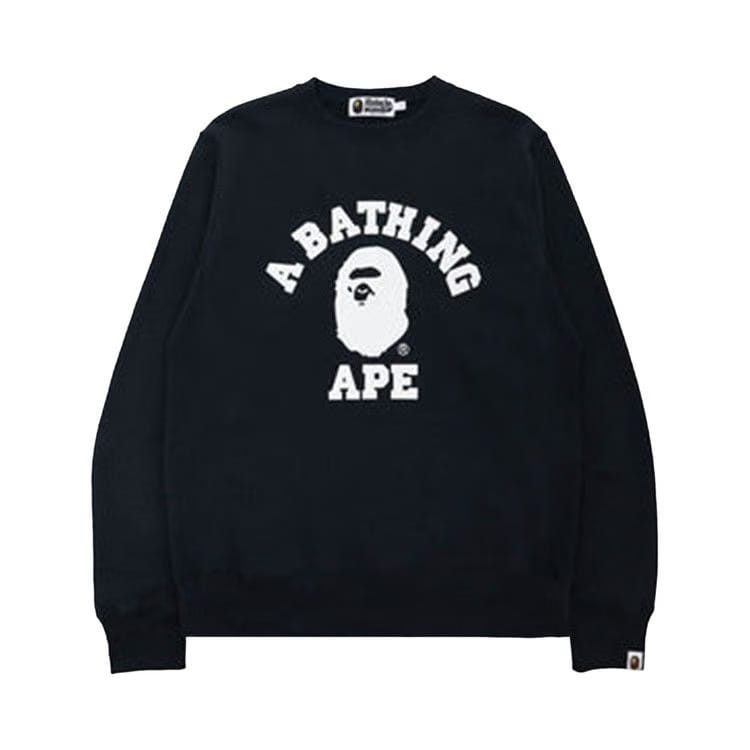 BAPE College Crewneck Black