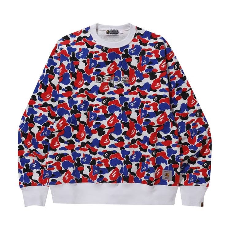 BAPE x Carharrt London Camo Relaxed Crewneck Red