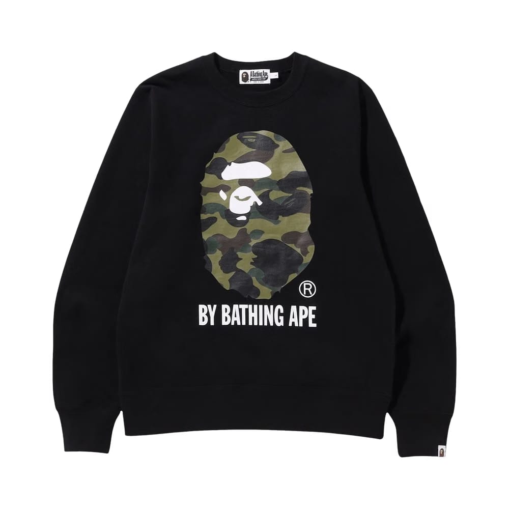 BAPE 1st Camo By Bathing Ape Crewneck Black