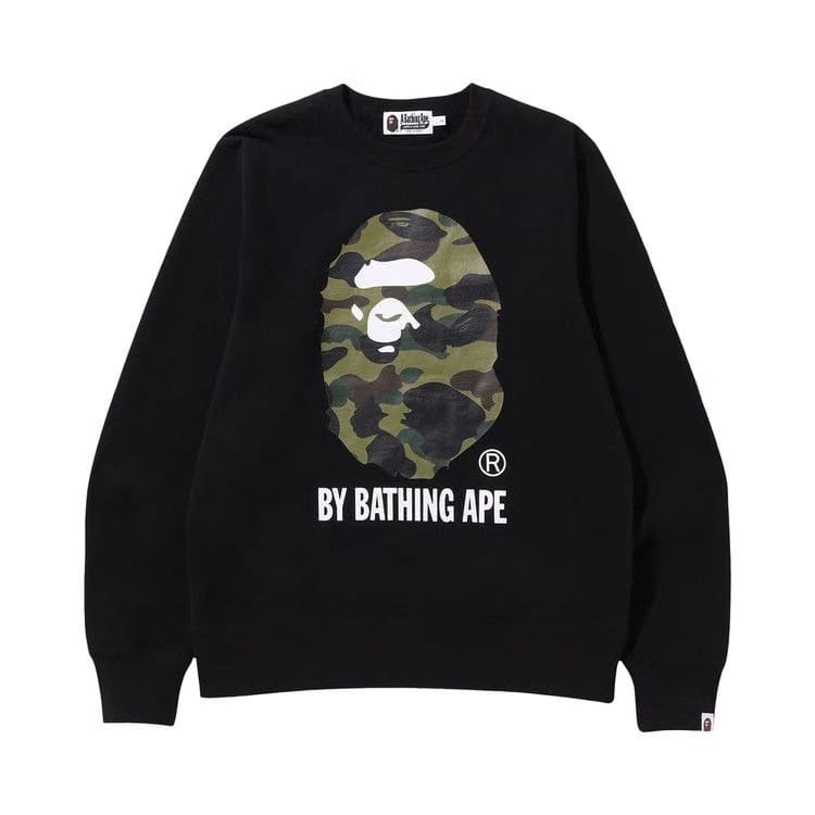 BAPE 1st Camo By Bathing Ape Crewneck Black