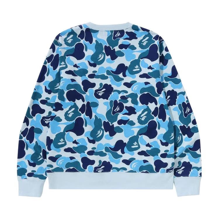 BAPE ABC Camo By Bathing Ape Crewneck Sweat Blue