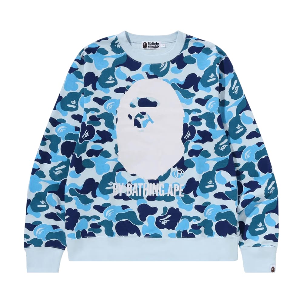 BAPE ABC Camo By Bathing Ape Crewneck Sweat Blue