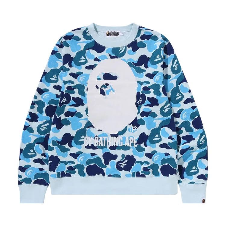 BAPE ABC Camo By Bathing Ape Crewneck Sweat Blue