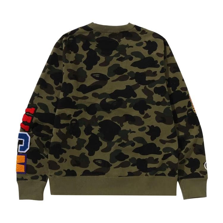 BAPE 1st Camo Shark Crewneck Green