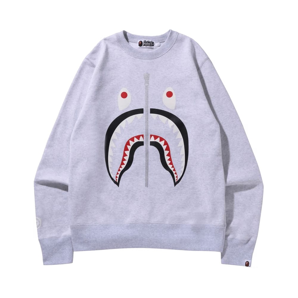 BAPE Shark Crewneck Grey