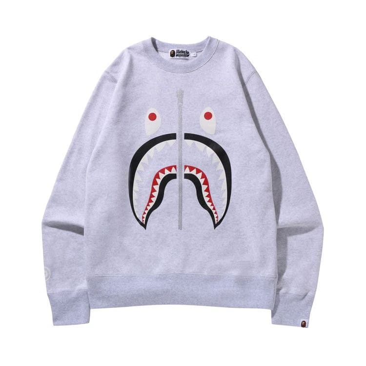 BAPE Shark Crewneck Grey