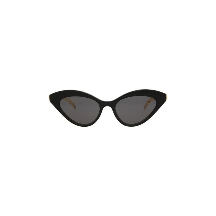 Gucci Cat Eye Sunglasses Black/Gold/Grey