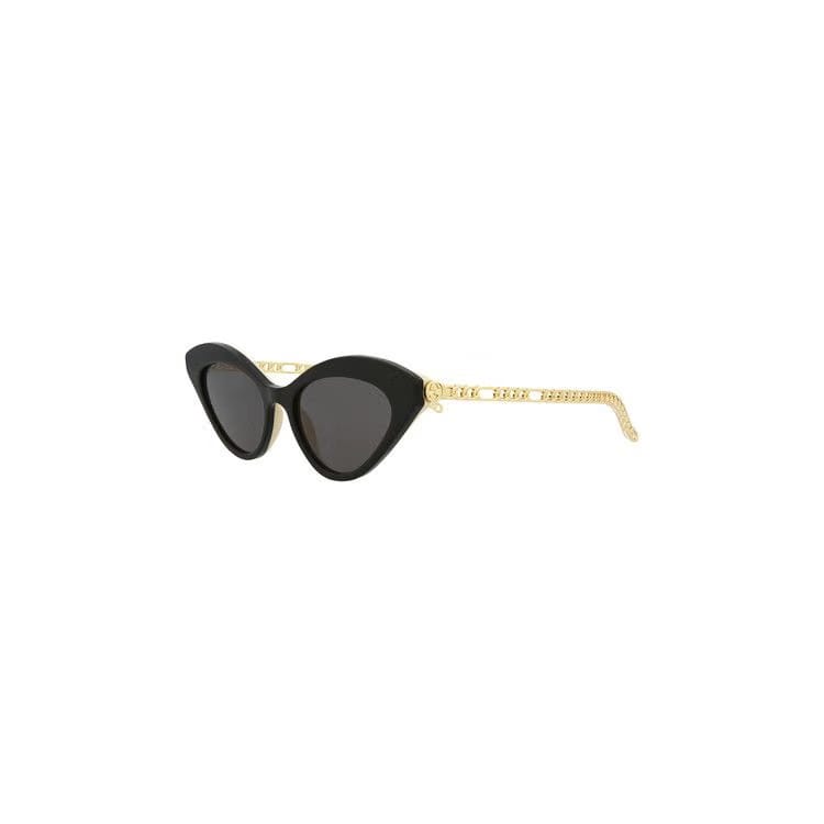Gucci Cat Eye Sunglasses Black/Gold/Grey