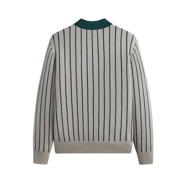 Kith Harmon Rugby Pullover Sweater Light Heather Grey