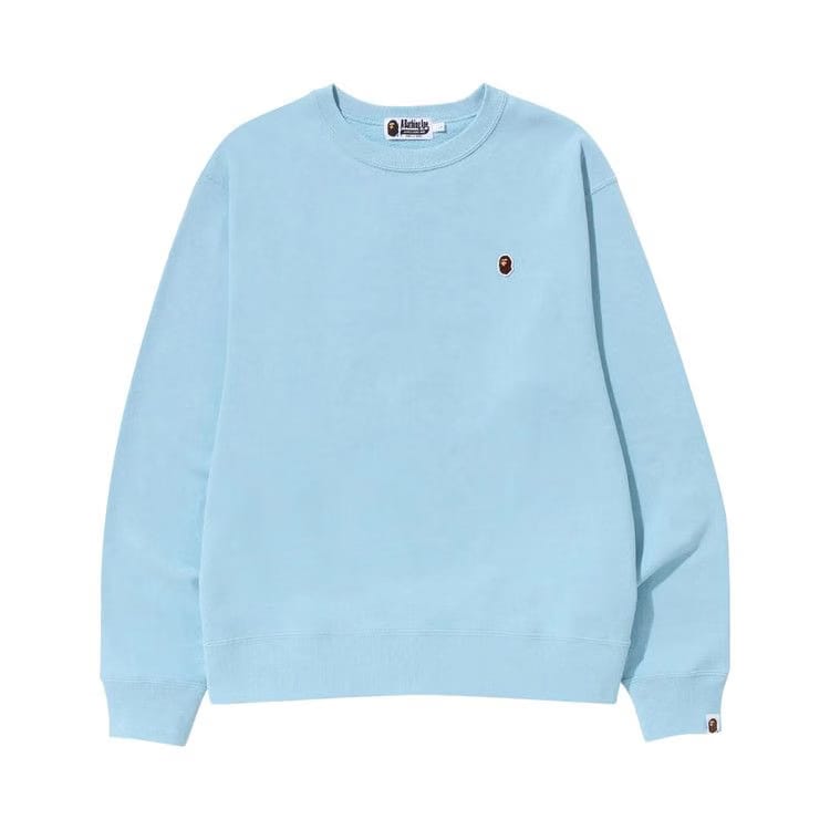 BAPE Ape Head One Point Relaxed Fit Crewneck Sax