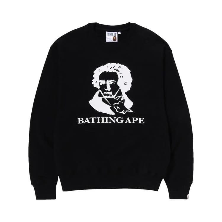 BAPE Classic Bathing Ape Relaxed Fit Crewneck Black