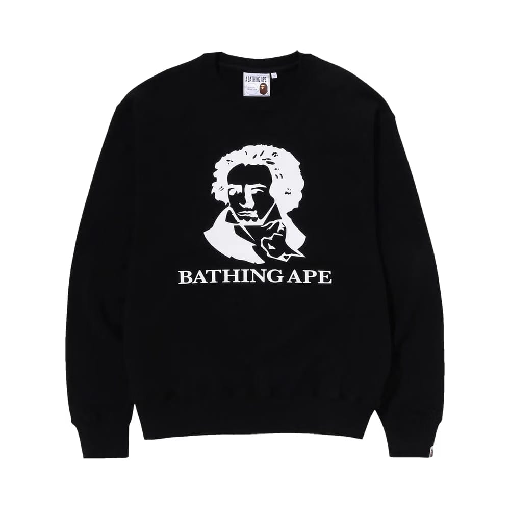 BAPE Classic Bathing Ape Relaxed Fit Crewneck Black