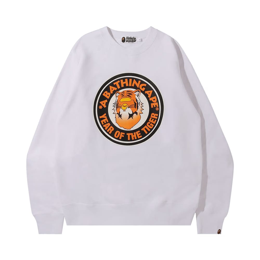 BAPE Year Of The Tiger Crewneck White