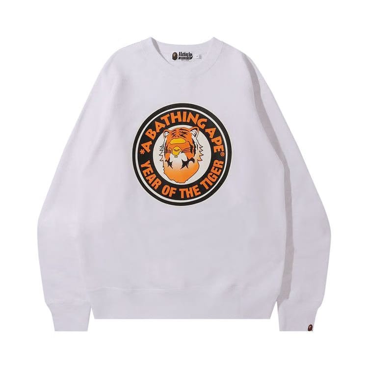BAPE Year Of The Tiger Crewneck White