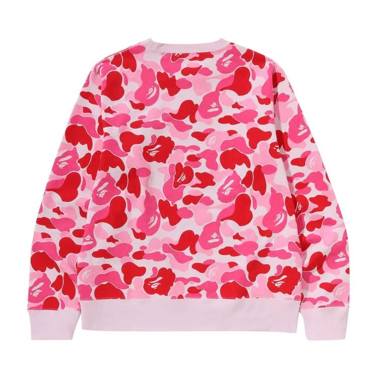 BAPE ABC Camo By Bathing Ape Crewneck Sweat Pink