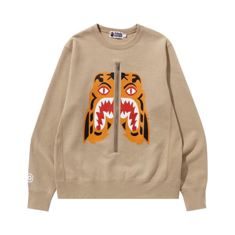 BAPE Tiger Crewneck Beige